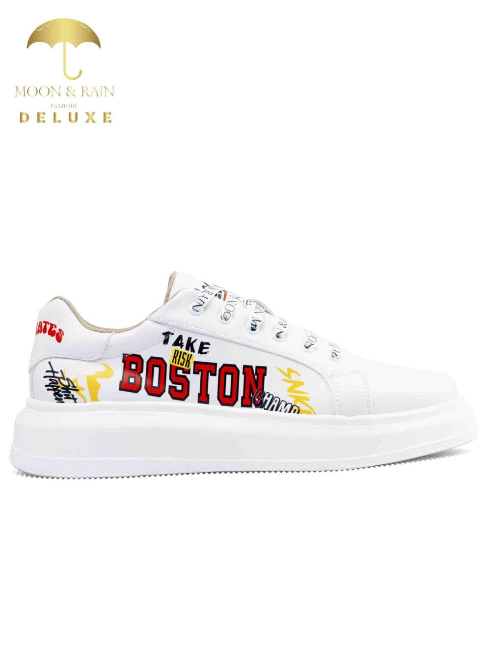 Tenis Hombre Sneakers Blancos Take Risk Boston 3
